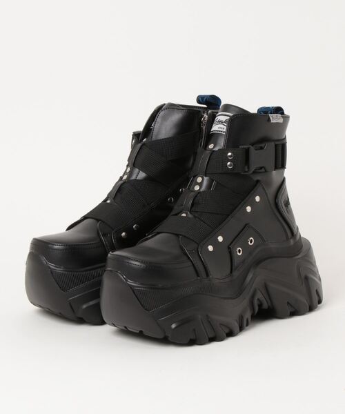 「YOSUKE」 ショートブーツ M ブラック レディース_画像2