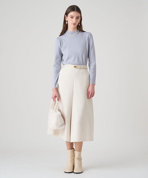 ANAYI（アナイ） パンツ カルゼフレアガウチョパンツ レディース