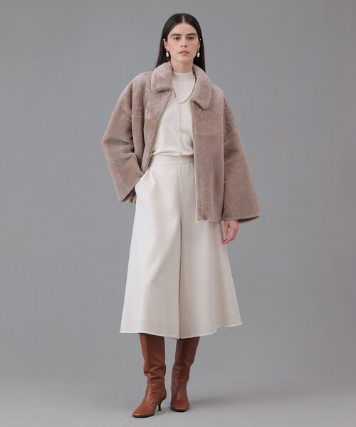 ANAYI（アナイ） パンツ カルゼフレアガウチョパンツ レディース