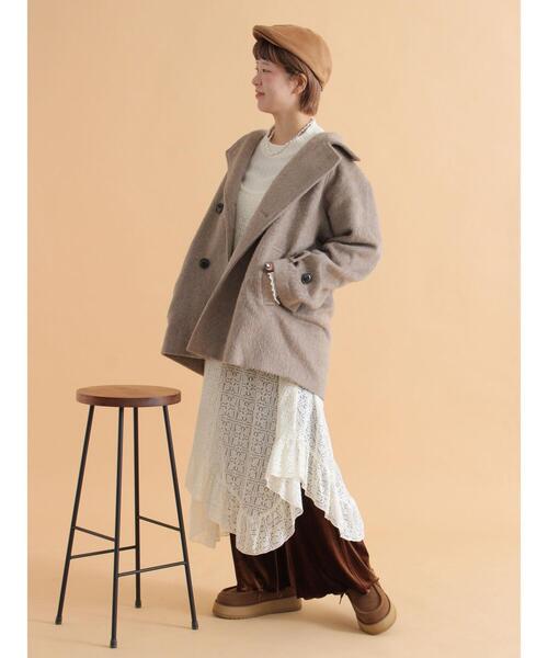 ehka sopo（エヘカソポ） コート アウター シャギーダブルコート