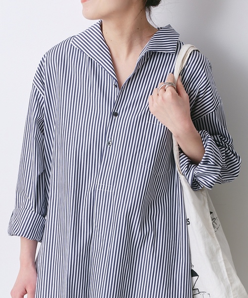 TICCA（ティッカ） シャツワンピース FREE ネイビー レディース