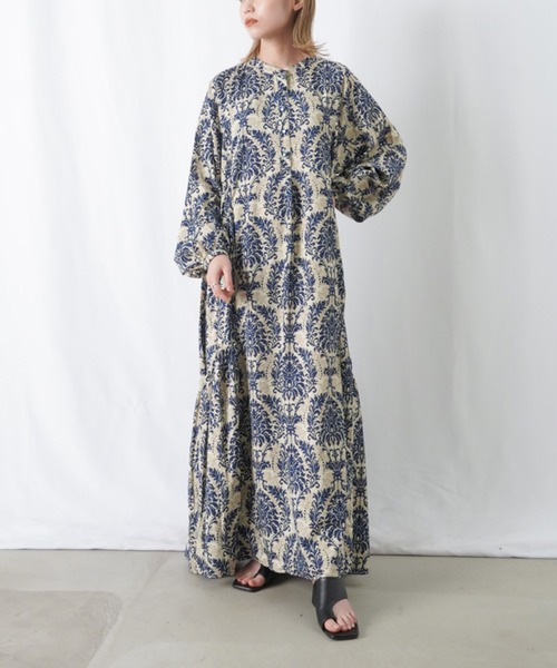 「LUCA/LADY LUCK LUCA」 長袖ワンピース FREE ブルー レディース_画像6