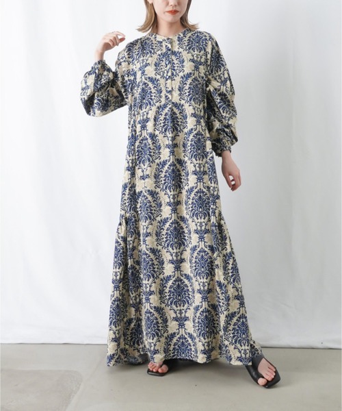 「LUCA/LADY LUCK LUCA」 長袖ワンピース FREE ブルー レディース_画像7