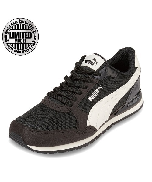 「PUMA」 ローカットスニーカー 24.0cm ブラック×ホワイト レディース_画像4