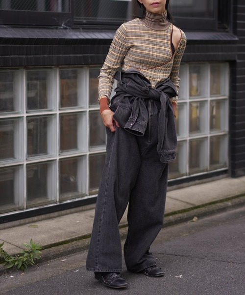 oll オールインワン Jane Black Denim Jumpsuit レディース : ZOZOTOWN