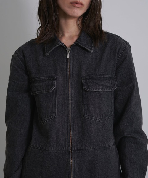 oll オールインワン Jane Black Denim Jumpsuit レディース : ZOZOTOWN