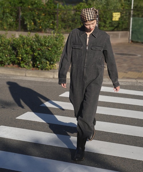 oll オールインワン Jane Black Denim Jumpsuit レディース : ZOZOTOWN