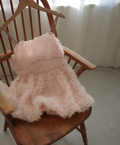 Meiru キャミソール フラワーチュールキャミビスチェ : ZOZOTOWN Yahoo