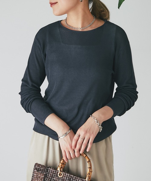 「un dix cors」 長袖ニット FREE ブラック レディース_画像2