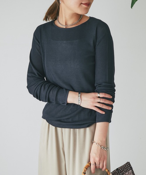 「un dix cors」 長袖ニット FREE ブラック レディース_画像3