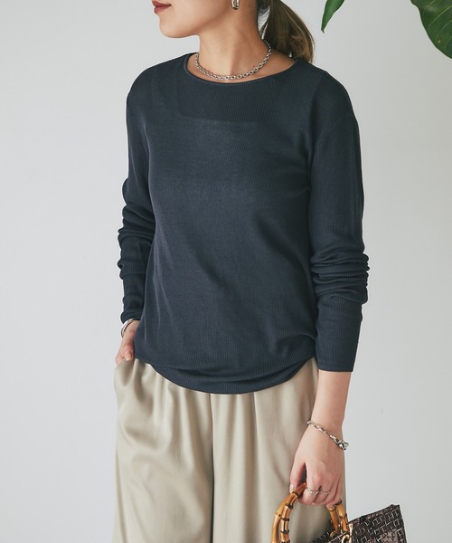 「un dix cors」 長袖ニット FREE ブラック レディース_画像6