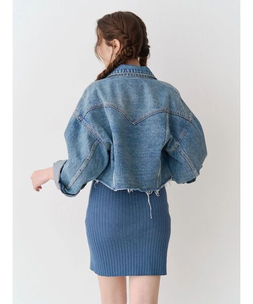 EVRIS（エヴリス） デニムジャケット gジャン ヴィンテージライク