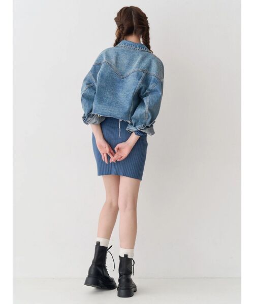 EVRIS（エヴリス） デニムジャケット gジャン ヴィンテージライク