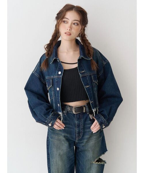 EVRIS（エヴリス） デニムジャケット gジャン ヴィンテージライク