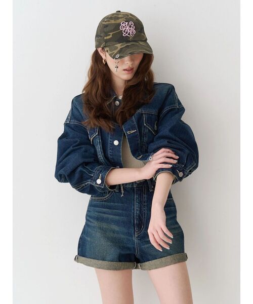 EVRIS（エヴリス） デニムジャケット gジャン ヴィンテージライク