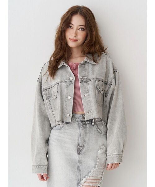 EVRIS（エヴリス） デニムジャケット gジャン ヴィンテージライク