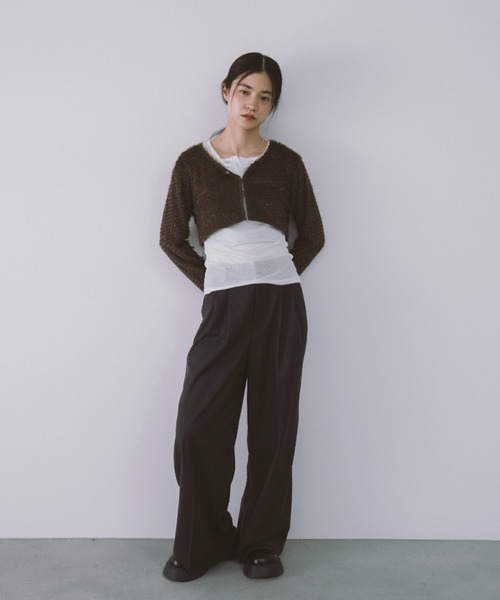 「duei」 ボレロ FREE ブラウン レディース_画像9