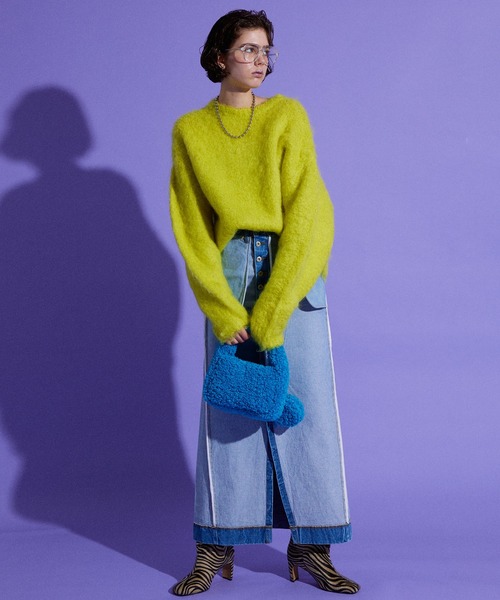 maison Special 長袖ニット MAISON SPECIAL（メゾンスペシャル） 長袖ニット FREE イエロー