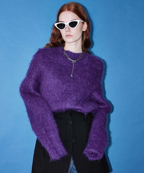 MAISON SPECIAL（メゾンスペシャル） 長袖ニット FREE イエロー