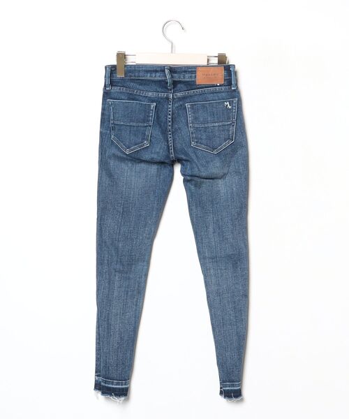 「Moname」 デニムパンツ 23inch ネイビー レディース_画像2