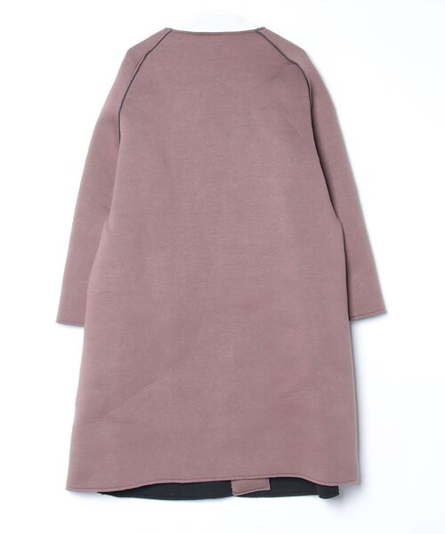 「ap retro」 「MARBLEWALTZ」ノーカラーコート LARGE モカ レディース_画像2