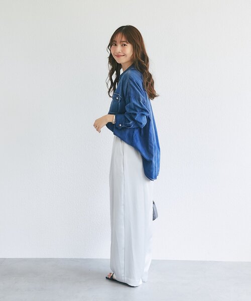 シアーシャツリブニット♡リボンさま専用 La boutique Bonbon（ラブティックボンボン） ブラウス シャツ 「RISA