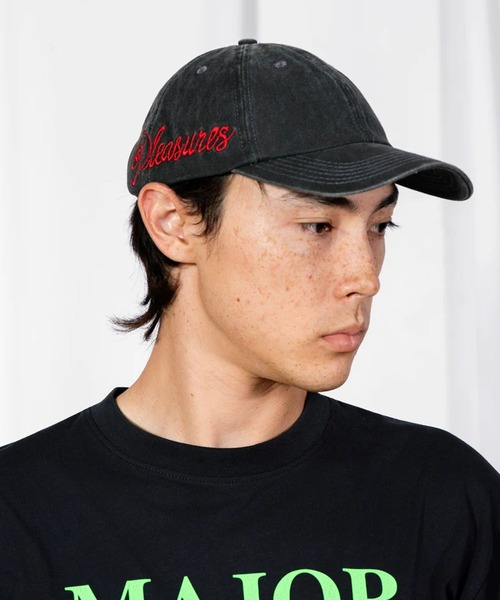 PLEASURES（プレジャーズ） キャップ 帽子 SCRAWL POLO CAP ウォッシュ