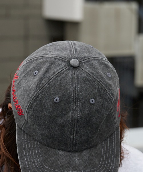 PLEASURES（プレジャーズ） キャップ 帽子 SCRAWL POLO CAP ウォッシュ