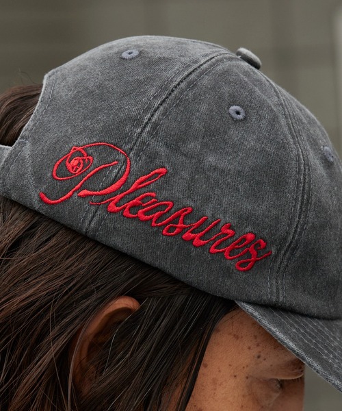 PLEASURES（プレジャーズ） キャップ 帽子 SCRAWL POLO CAP ウォッシュ