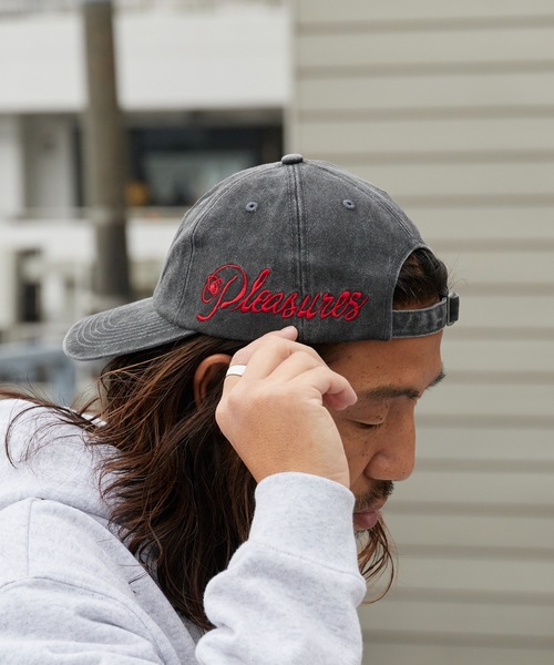 PLEASURES（プレジャーズ） キャップ 帽子 SCRAWL POLO CAP ウォッシュ