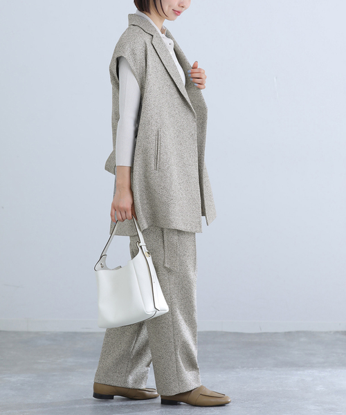 IENA（イエナ） ベスト ジレ ＆NAVY ツイーディーサッシュジレ