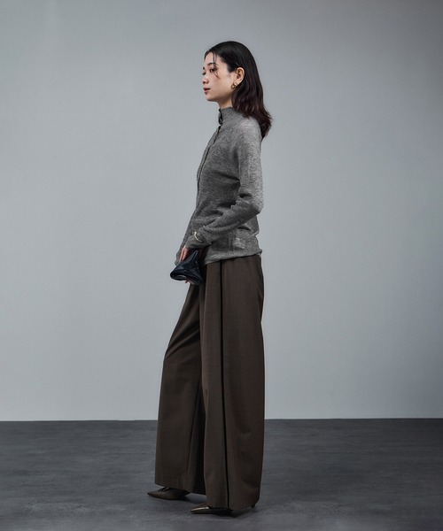 「SALON adam et rope'」 長袖ニット FREE グレー レディース_画像6