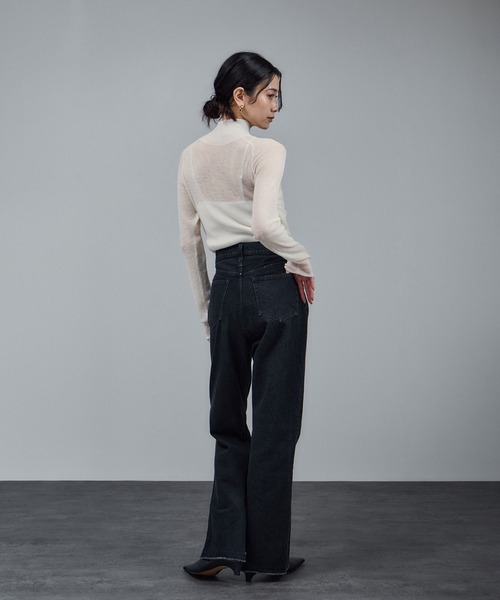 「SALON adam et rope'」 長袖ニット FREE グレー レディース_画像8