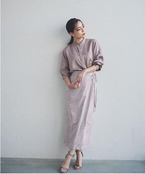 「anuans」 スカート MEDIUM ベージュ レディース_画像4