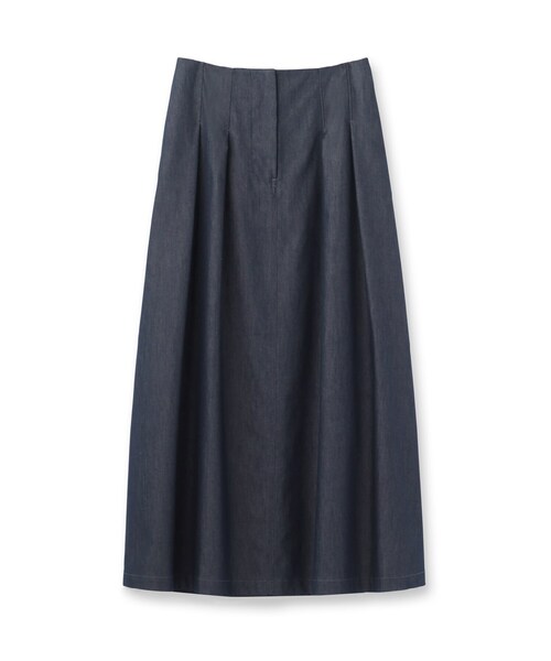 「DRESSTERIOR」 フレアスカート 40 ネイビー レディース_画像2