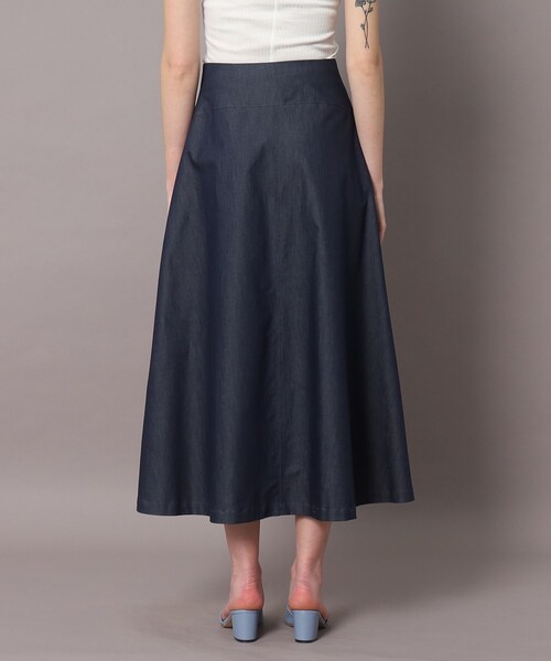 「DRESSTERIOR」 フレアスカート 40 ネイビー レディース_画像5