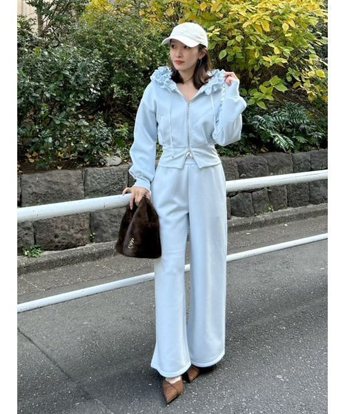 snidel ジャージ SNIDEL（スナイデル） スウェットパンツ ジャージ ボンディングロング