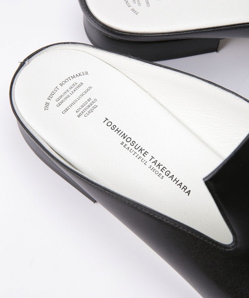 「BEAUTIFUL SHOES」 フラットサンダル 23 ブラック レディース_画像9