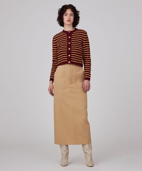 「MACPHEE」 カーディガン S ライトグレー レディース_画像2