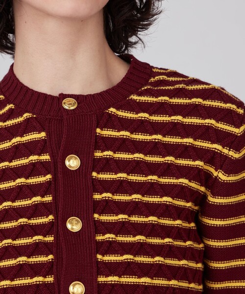 「MACPHEE」 カーディガン S ライトグレー レディース_画像6