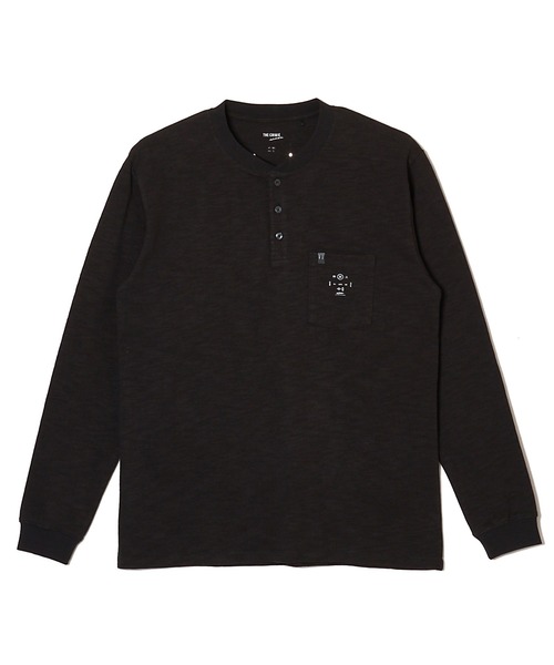 THE CRIMIE クライミー フラップポケットロング長袖シャツXL CRIMIE（クライミー） tシャツ HEAVY OZ SLUB BINDER HENLY NECK