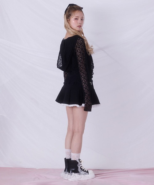 Fickle Bebe（フィクルベベ） カーディガン レースボレロカーデキャミ