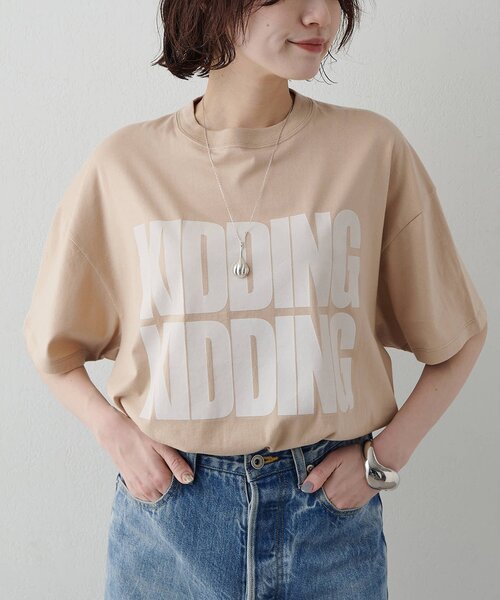 Whim Gazette（ウィム ガゼット） tシャツ KIDDINGロゴTシャツ