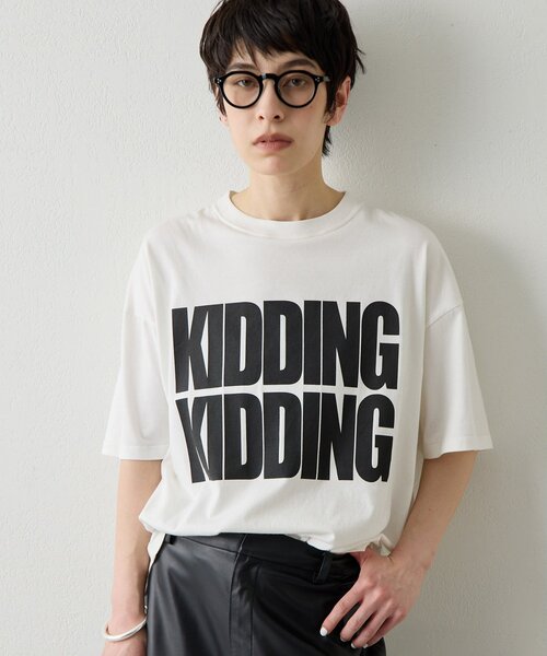 Whim Gazette（ウィム ガゼット） tシャツ KIDDINGロゴTシャツ