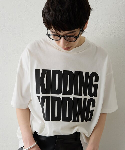 Whim Gazette（ウィム ガゼット） tシャツ KIDDINGロゴTシャツ