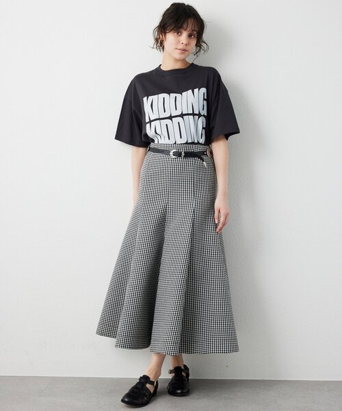 Whim Gazette（ウィム ガゼット） tシャツ 半袖 KIDDINGロゴTシャツ