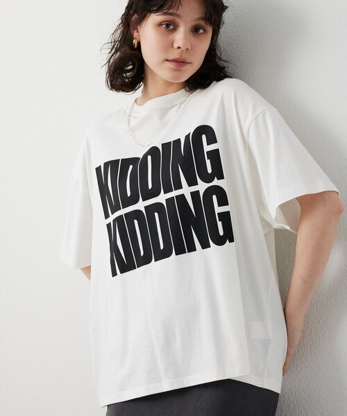【タグ付き未使用品】Whim Gazette GAZETTEロゴ Tシャツ Whim Gazette（ウィム ガゼット） tシャツ ロゴロングスリーブTシャツ
