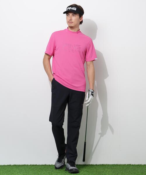 PING（ピン） tシャツ 「PING APPAREL」変形カノコ半袖ハイネック