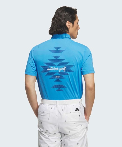 adidas（アディダス） ポロシャツ バックプリント半袖ポロシャツ