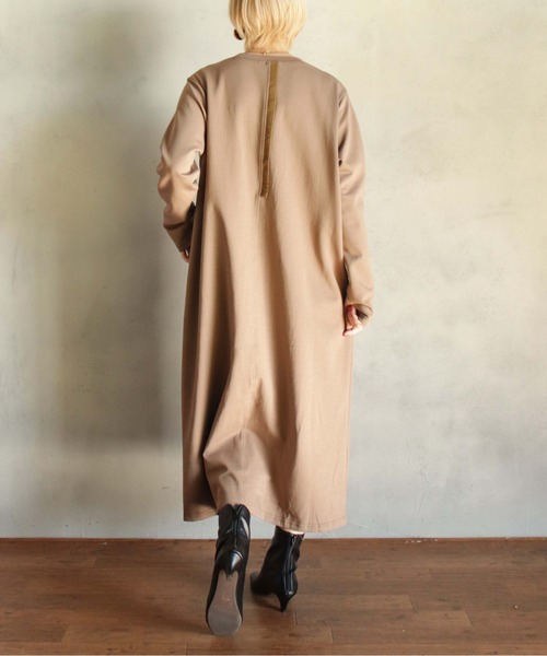 「BITTOKO」 長袖ワンピース FREE パープル レディース_画像8